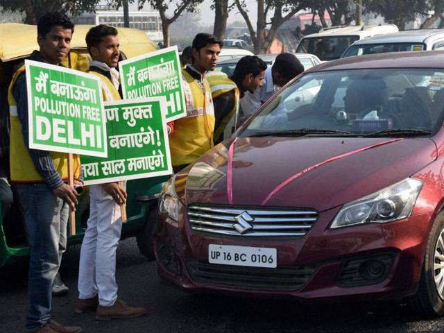 The roll out of Delhi government’s ambitious odd-even car formula might pose difficulties for commuters but a host of carpool mobile apps have come to the rescue as Delhiites open up their car doors for other passengers on the same route. (PTI) The roll out of Delhi government’s ambitious odd-even car formula might pose difficulties for commuters but a host of carpool mobile apps have come to the rescue as Delhiites open up their car doors for other passengers on the same route. (PTI)