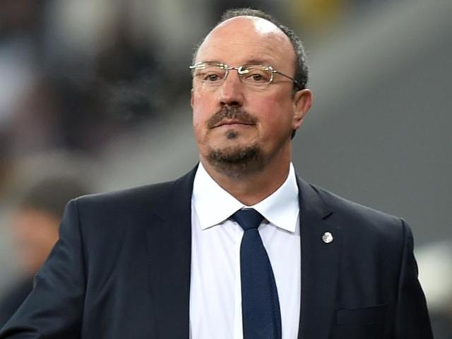 A file photo of Real Madrid's former coach Rafael Benitez during the Spanish league football match Real Madrid CF vs Real Sociedad de Futbol. (AFP Photo) A file photo of Real Madrid's former coach Rafael Benitez during the Spanish league football match Real Madrid CF vs Real Sociedad de Futbol. (AFP Photo)