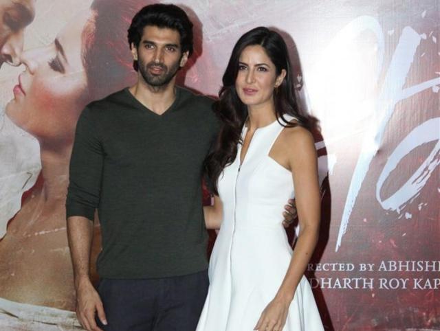 Actors Aditya Roy Kapur and Katrina Kaif during the trailer launch of film Fitoor in Mumbai. (IANS) Actors Aditya Roy Kapur and Katrina Kaif during the trailer launch of film Fitoor in Mumbai. (IANS)