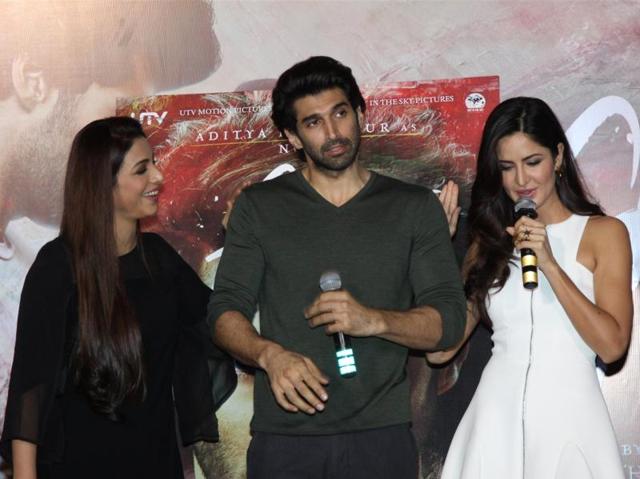 Actors Tabu, Aditya Roy Kapur and Katrina Kaif during the trailer launch of film Fitoor. (IANS) Actors Tabu, Aditya Roy Kapur and Katrina Kaif during the trailer launch of film Fitoor. (IANS)