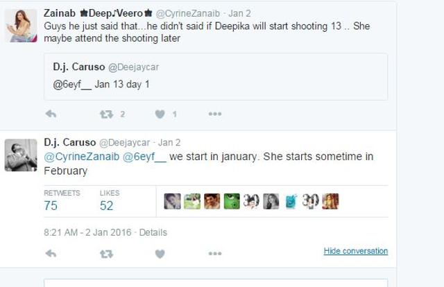 A screengrab of Caruso’s tweet.