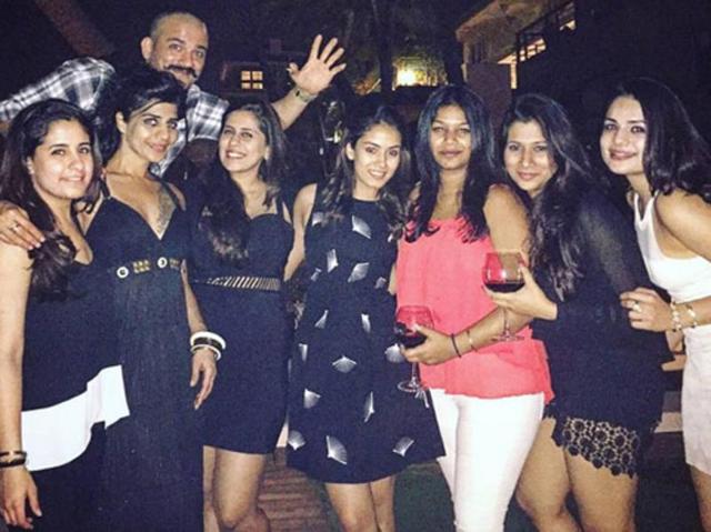 Dandelion dreams: Shahid’s wife Mira picked an apt outfit for an evening soiree during her Goa vacation. The A-line dress with dandelion print looked vivacious and perfect to ring in the year.  (Instagram) 