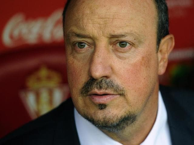 A file photo of Real Madrid's coach Rafael Benitez during a press conference at Valdebebas sport city in Madrid. (AFP Photo) A file photo of Real Madrid's coach Rafael Benitez during a press conference at Valdebebas sport city in Madrid. (AFP Photo)