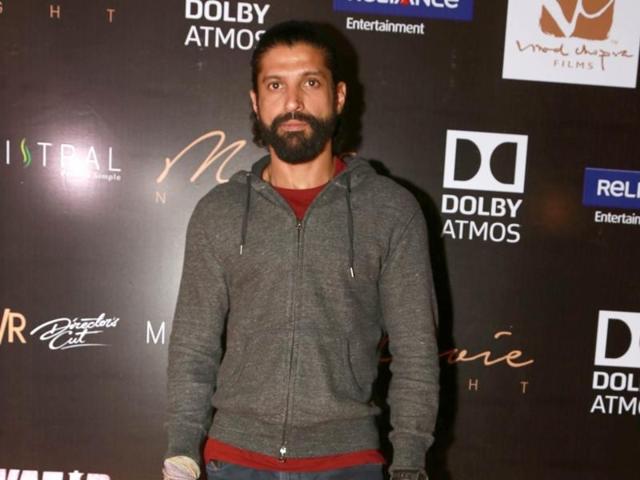 Farhan Akhtar during a press conference to promote Wazir in New Delhi.  (IANS) 