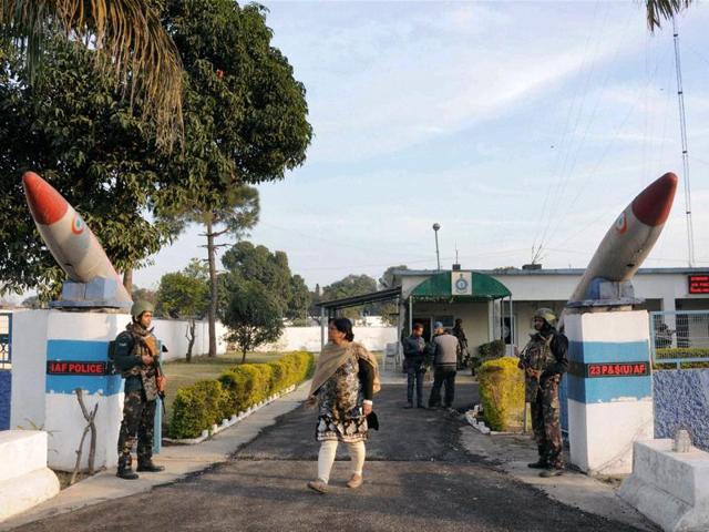 It is not difficult to breach the seemingly impenetrable 24-km-long perimeter housing the air force station.(PTI) It is not difficult to breach the seemingly impenetrable 24-km-long perimeter housing the air force station.(PTI)