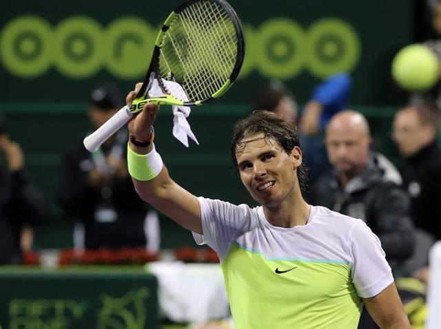 Rafael Nadal returns the ball to Pablo Carreno Busta in their match at the Qatar Open tournament on January 5, 2016, in Doha. (AFP Photo) Rafael Nadal returns the ball to Pablo Carreno Busta in their match at the Qatar Open tournament on January 5, 2016, in Doha. (AFP Photo)