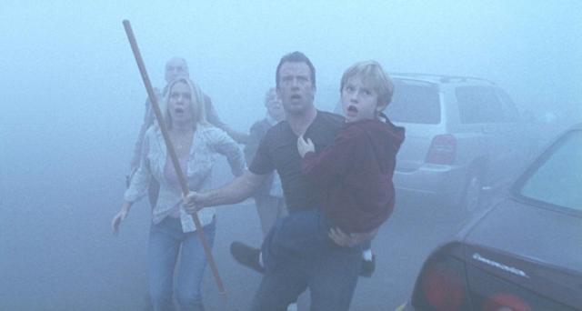 Laurie Holden, Thomas Jane and Nathan Gamble star in Frank Darabont's adaptation of Stephen King's The Mist. Laurie Holden, Thomas Jane and Nathan Gamble star in Frank Darabont's adaptation of Stephen King's The Mist.