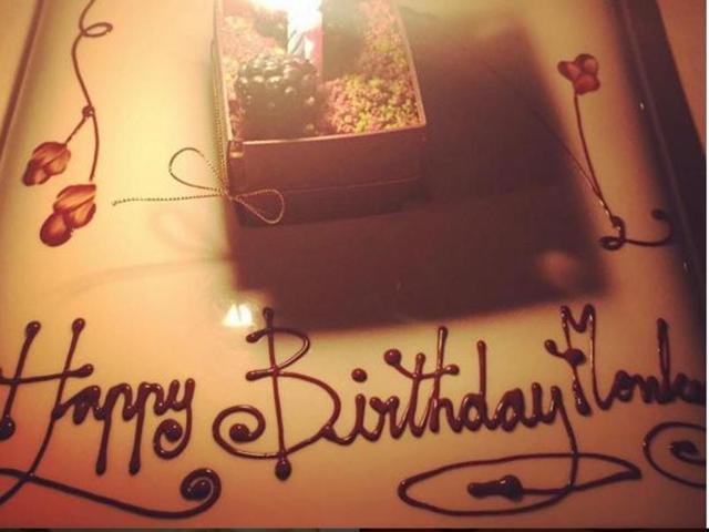 And, that’s the birthday cake folks, but who calls Bipasha ‘Monkey’? (Instagram)