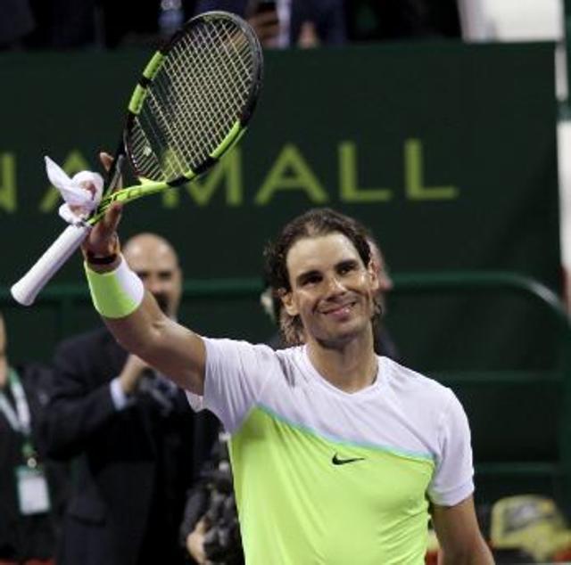Rafael Nadal is all smiles after his win over Robin Haase. (Reuters Photo) Rafael Nadal is all smiles after his win over Robin Haase. (Reuters Photo)