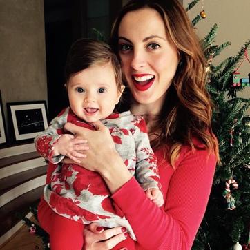 American actor Eva Amurri Martino with her baby, Marlowe Mae. (Instagram)