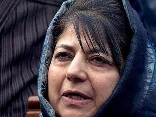 If the transition takes place, Mehbooba, 56 will be the state’s first woman chief minister. (HT) If the transition takes place, Mehbooba, 56 will be the state’s first woman chief minister. (HT)