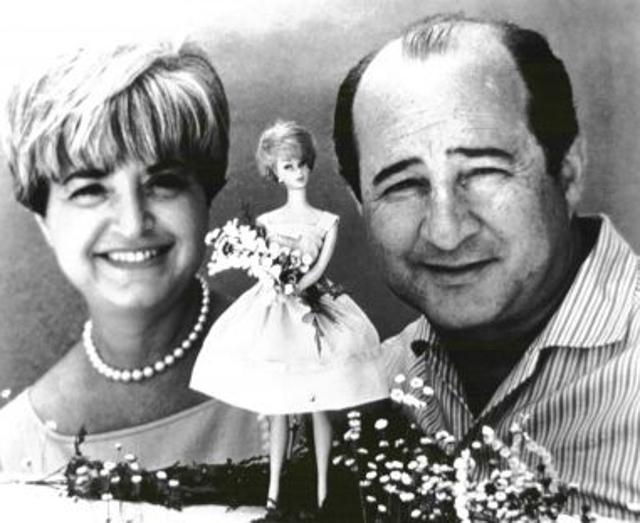 Ruth Handler, Barbie’s “mother”, with her husband Elliott (AFP)