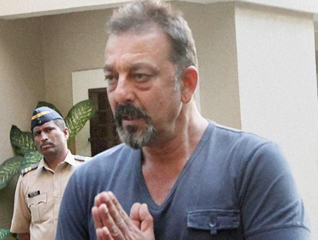 File photo of Bollywood actor Sanjay Dutt who will be released from Pune's Yerawada Jail on Feb 27, 2016. Dutt is currently lodged in the Jail in connection with the 1993 Mumbai serial blasts case.(PTI)