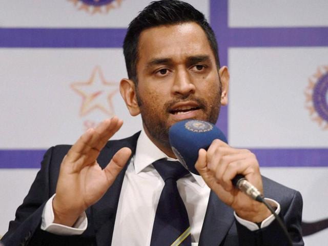 Indian cricketer MS Dhoni at a press conference . The ODI and T20 captain has been issued a non-bailable warrant by a local court in Andhra Pradesh in connection with a picture showing him as Lord Vishnu on the cover of a magazine.(PTI Photo) Indian cricketer MS Dhoni at a press conference . The ODI and T20 captain has been issued a non-bailable warrant by a local court in Andhra Pradesh in connection with a picture showing him as Lord Vishnu on the cover of a magazine.(PTI Photo)