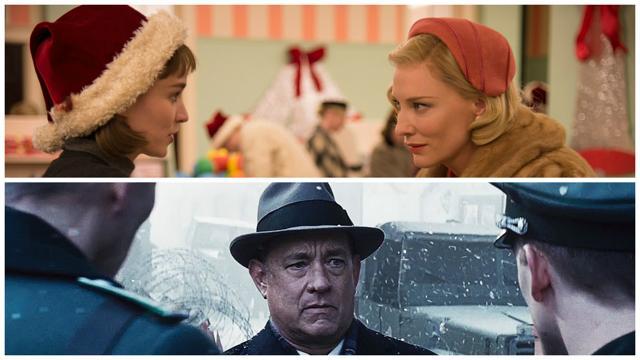 Carol and Bridge of Spies also led the BAFTA nominations. Carol and Bridge of Spies also led the BAFTA nominations.