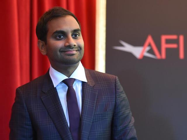 Indian-American comedian and star of Netflix’s Master of None Aziz Ansari arrives at the AFI Awards at the Four Seasons Hotel. (AP) 