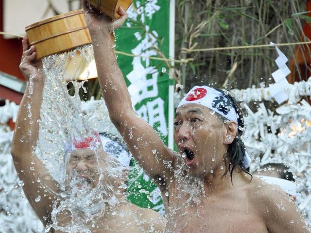 36 believers aged between 19 and 63 took part in the annual new year event. (AFP) 36 believers aged between 19 and 63 took part in the annual new year event. (AFP)