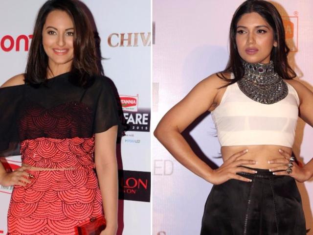 Both Sonakshi Sinha and Bhumi Pednekar looked as beautiful as ever. (AFP/IANS) Both Sonakshi Sinha and Bhumi Pednekar looked as beautiful as ever. (AFP/IANS)