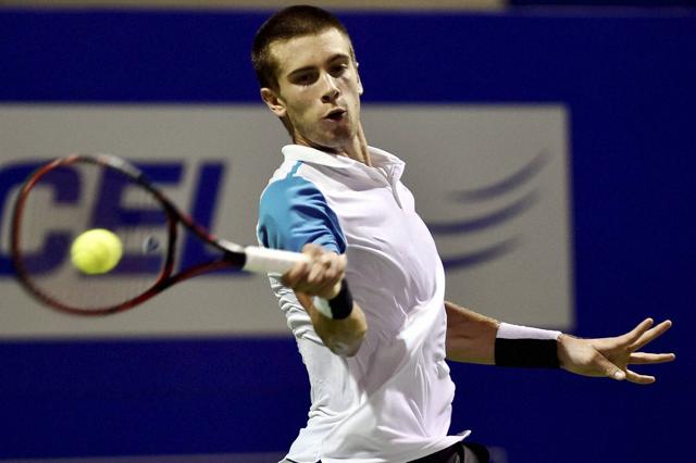 Borna Coric of Croatia in action against Aljaz Bedene of Great Britain during their Semi-final match for the ATP Chennai Open 2016. (PTI) Borna Coric of Croatia in action against Aljaz Bedene of Great Britain during their Semi-final match for the ATP Chennai Open 2016. (PTI)