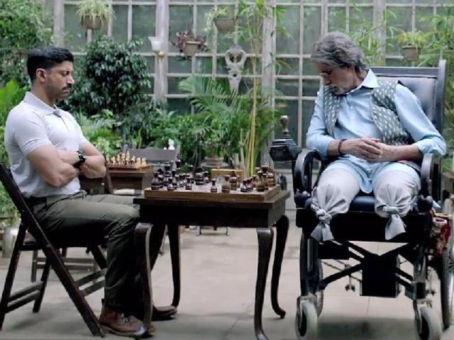 Farhan Akhtar and Amitabh Bachchan caught sleeping at the wheel in Wazir.