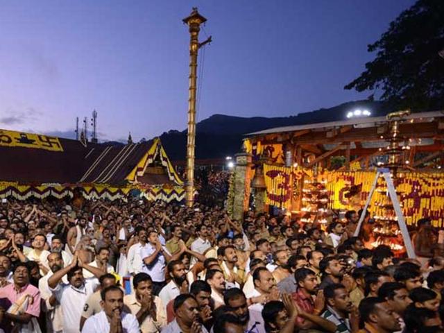 The Supreme Court questioned the age-old tradition of banning entry of women of menstrual age group in Sabarimala temple. (PTI Photo) The Supreme Court questioned the age-old tradition of banning entry of women of menstrual age group in Sabarimala temple. (PTI Photo)