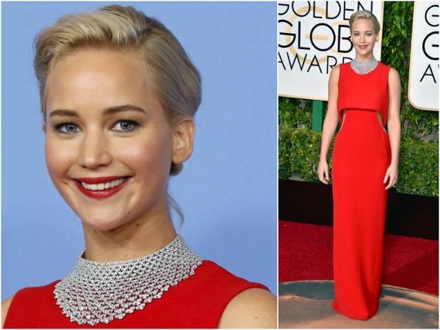 Jennifer Lawrence won the best actress award for Joy. (Agencies)