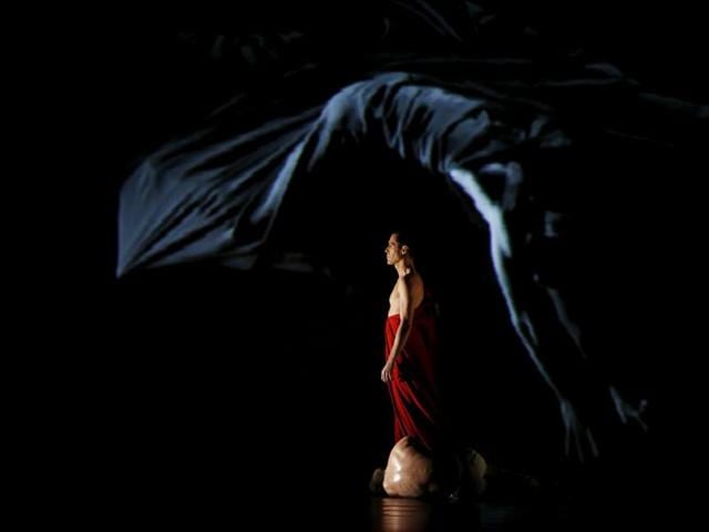 Dancers of Ballet de l'Opera Theatre De Metz Metropole of France take part in "Chancel", a contemporary dance production with music by Max Richter and choreographed by Gleb Lyamenkoff, at the Manoel Theatre in Valletta, Malta. (REUTERS)