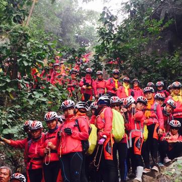 A team of 250 nuns, belonging to the 800-year-old Buddhist Drukpa order, are part of the cycling tour . (Handout photo) A team of 250 nuns, belonging to the 800-year-old Buddhist Drukpa order, are part of the cycling tour . (Handout photo)