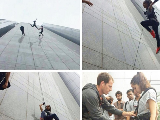 Shraddha Kapoor gives us a behind-the-scenes view of how the stunts happened. (Instagram) 