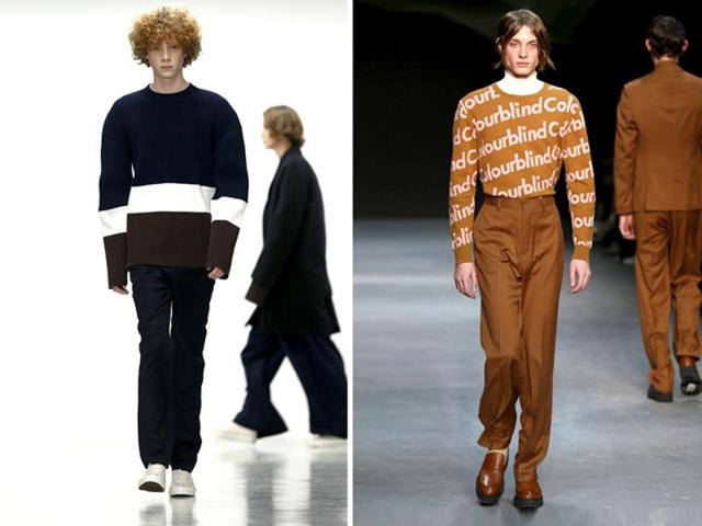 L: Comfort was the name of the game for Agape Mdumulla and Sam Cotton, who showcased a collection of sleek utility pieces. Pockets were a major trend, featuring at both the front and the back of garments. R: With evident Swedish inspiration, Tiger of Sweden’s AW16 collection hinted at nature and romanticism with powder pink and lilac tones. (AFP) L: Comfort was the name of the game for Agape Mdumulla and Sam Cotton, who showcased a collection of sleek utility pieces. Pockets were a major trend, featuring at both the front and the back of garments. R: With evident Swedish inspiration, Tiger of Sweden’s AW16 collection hinted at nature and romanticism with powder pink and lilac tones. (AFP)