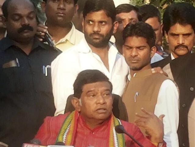 The alleged conversations triggered a massive controversy with the Congress expelling Amit Jogi for six years – a huge embarrassment to Ajit Jogi who is fighting Baghel for control of the state Congress.(PTI)