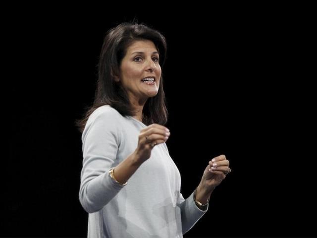 Nikki Haley appears to have cemented her place Tuesday among leading vice-presidential candidates after her widely praised response to President Barack Obama’s State of the Union address. (AP Photo) Nikki Haley appears to have cemented her place Tuesday among leading vice-presidential candidates after her widely praised response to President Barack Obama’s State of the Union address. (AP Photo)