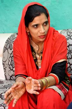 Newly elected sarpanch Rajni Malik at her residence in Gandhra village of Rohtak . (HT Photo ) Newly elected sarpanch Rajni Malik at her residence in Gandhra village of Rohtak . (HT Photo )