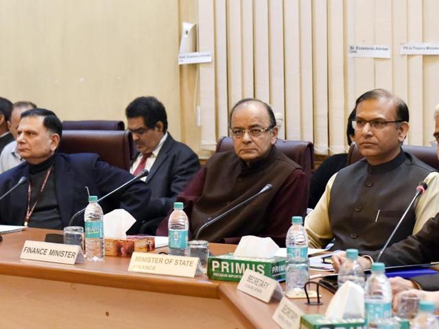 The ‘bad bank’ issue was discussed at a pre-budget meeting between finance minister Arun Jaitley and top economists on Wednesday, finance ministry sources said. (Virendra Singh Gosain/ Hindustan Times) The ‘bad bank’ issue was discussed at a pre-budget meeting between finance minister Arun Jaitley and top economists on Wednesday, finance ministry sources said. (Virendra Singh Gosain/ Hindustan Times)