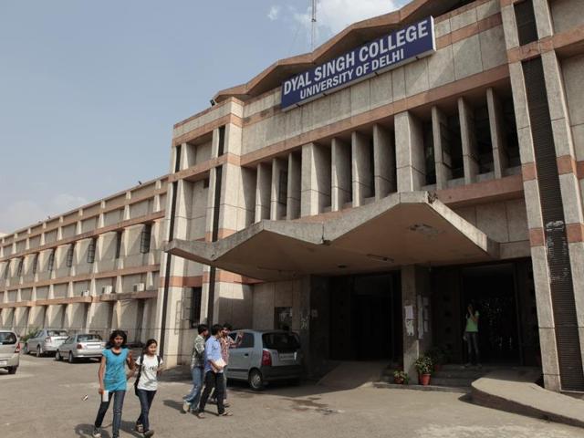 A number of teachers and students of the college have criticised the move, saying there had been no police complaint in the case. (HT Photo) A number of teachers and students of the college have criticised the move, saying there had been no police complaint in the case. (HT Photo)