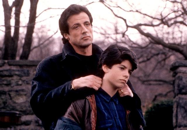 Sylvester and Sage Stallone in a still from Rocky V. (United Artists/Everett / Rex Fea) Sylvester and Sage Stallone in a still from Rocky V. (United Artists/Everett / Rex Fea)