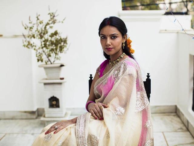 “A woman from Delhi, she will give birth to her first baby in a few months” (Photo: Mihaela Noroc)