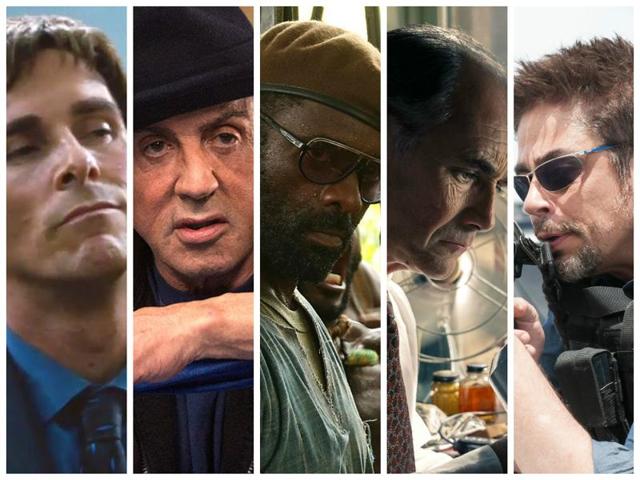 Best Supporting Actor: Christian Bale (The Big Short), Sylvester Stallone (Creed), Idris Elba (Beasts of No Nation), Mark Rylance (Bridge of Spies), Benicio Del Toro (Sicario). 