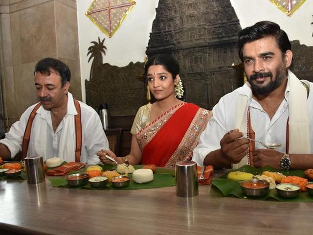 The cast of Saala Khadoos get together for a festive breakfast to celebrate Pongal. (UTV MOtion Pictures) The cast of Saala Khadoos get together for a festive breakfast to celebrate Pongal. (UTV MOtion Pictures)