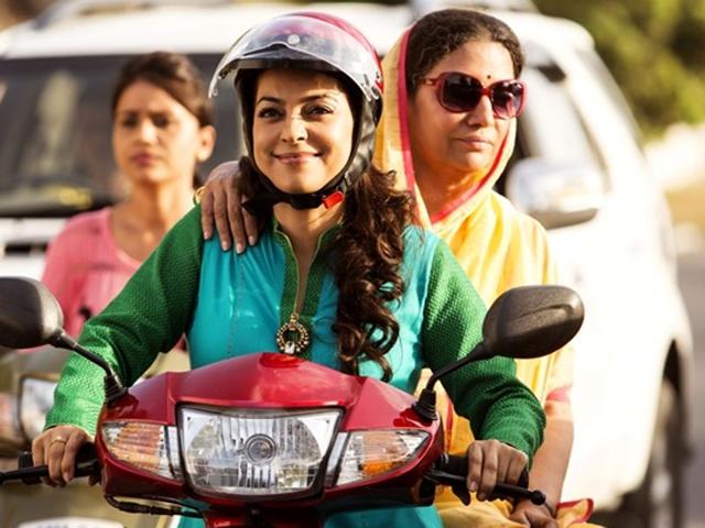 Juhi Chawla and Shabana Azmi in a still from Chalk N Duster.