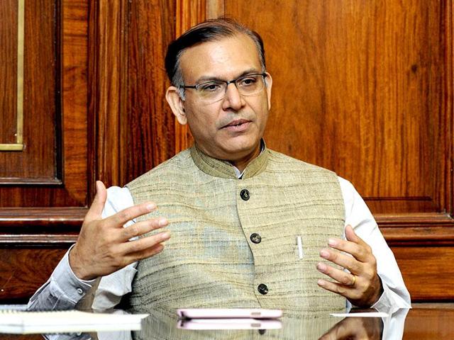 minister of state for finance Jayant Sinha (Mohd Zakir/ HT Photo) minister of state for finance Jayant Sinha (Mohd Zakir/ HT Photo)