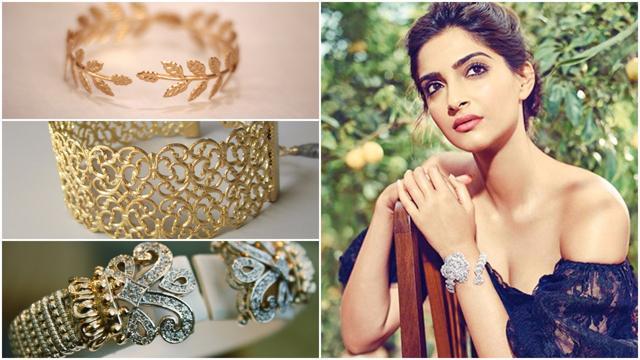 Brides, go for a trendy hand cuff with bold detailing. (Pinterest) Brides, go for a trendy hand cuff with bold detailing. (Pinterest)