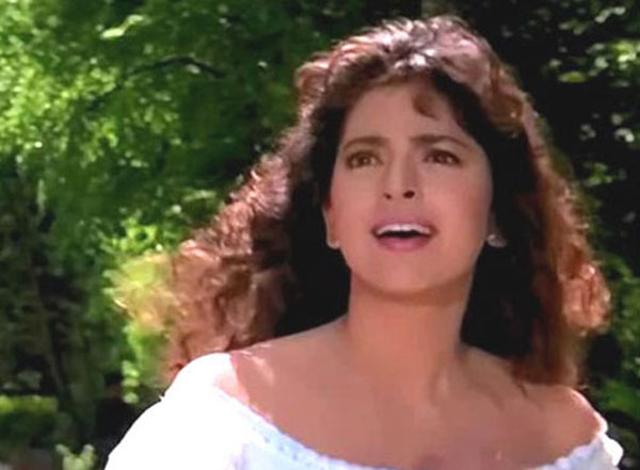 Juhi Chawla in a still from Darr (1993), where she was paired opposite SRK and Sunny Deol. Juhi Chawla in a still from Darr (1993), where she was paired opposite SRK and Sunny Deol.