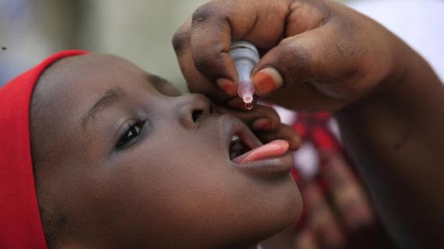 A child receives a polio vaccine in Kano, Nigeria. (AP) A child receives a polio vaccine in Kano, Nigeria. (AP)