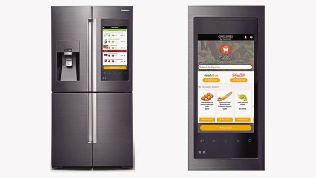 Eat clean: Samsung’s Family Hub Smart fridge can tell which food items may spoil faster.