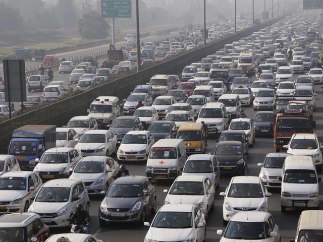 Severe traffic snarls were on Saturday witnessed in several parts of the national capital(AP)