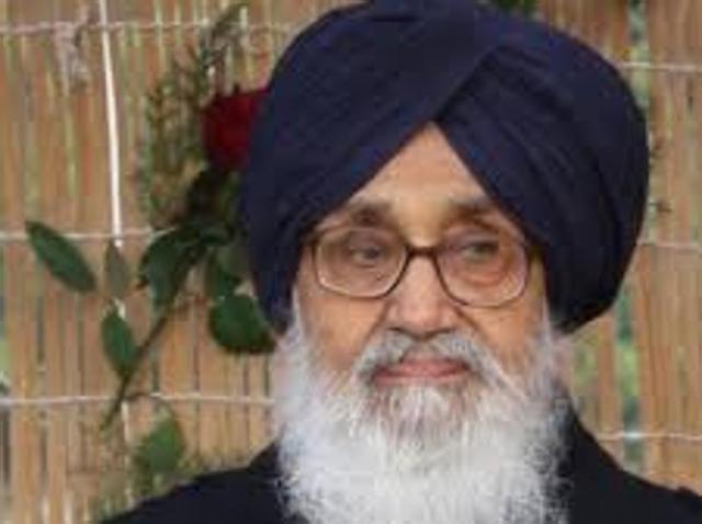 Punjab chief minister Parkash Singh Badal. (HT Photo) Punjab chief minister Parkash Singh Badal. (HT Photo)