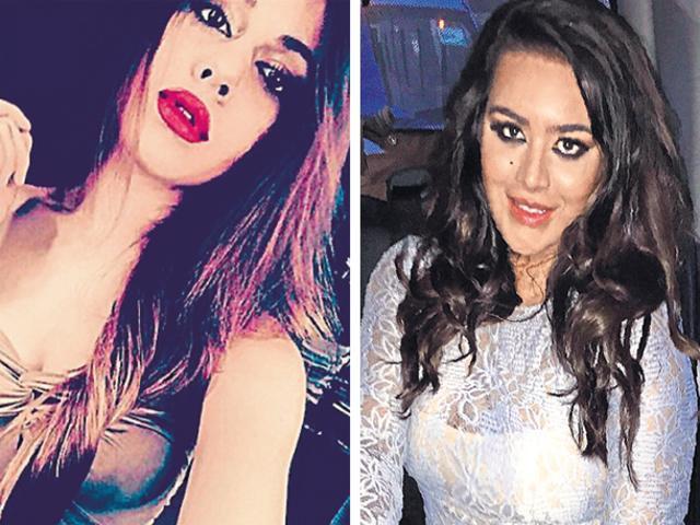 Aaliyah Ebrahim (left, daughter of actor Pooja Bedi) and Trishala Dutt refused to take things lying down. (HT Photo) Aaliyah Ebrahim (left, daughter of actor Pooja Bedi) and Trishala Dutt refused to take things lying down. (HT Photo)