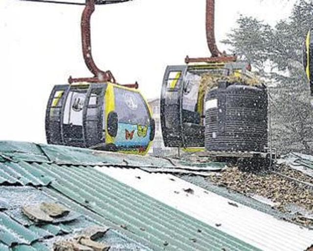 Himachal Pradesh chief minister Virbhadra Singh on Sunday laid the foundation stone of the Rs 1.5-crore aerial ropeway project that will link this town with McLeodganj, the abode of Tibetan spiritual leader the Dalai Lama. (Representative Photo) Himachal Pradesh chief minister Virbhadra Singh on Sunday laid the foundation stone of the Rs 1.5-crore aerial ropeway project that will link this town with McLeodganj, the abode of Tibetan spiritual leader the Dalai Lama. (Representative Photo)