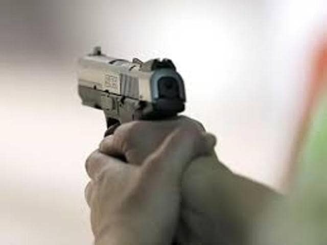 Two unidentified motor-cycle borne miscreants allegedly opened fire at Shaheedi Park, Kidwai Nagar, at 6.32 am.(HT Representative Photo)